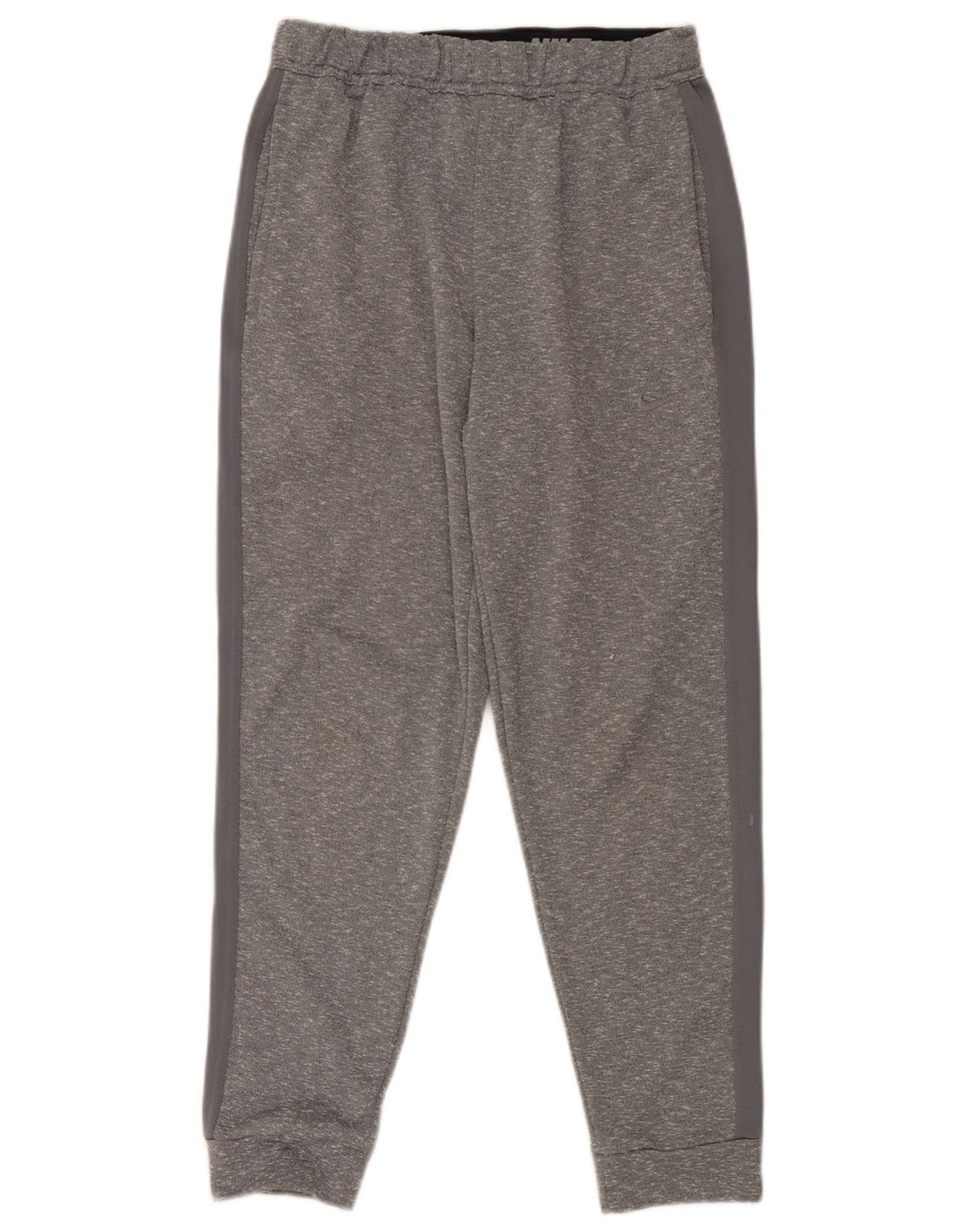 Męskie spodnie dresowe Nike Dri Fit Joggery, małe, szare, nakrapiane poliester