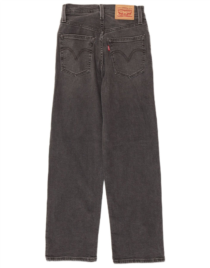 Damskie jeansy Levi's Ribcage Straight W23 L27 Szara bawełna