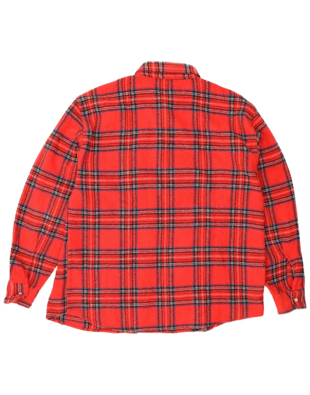 Vintage męska koszula flanelowa w dużą czerwoną kratę