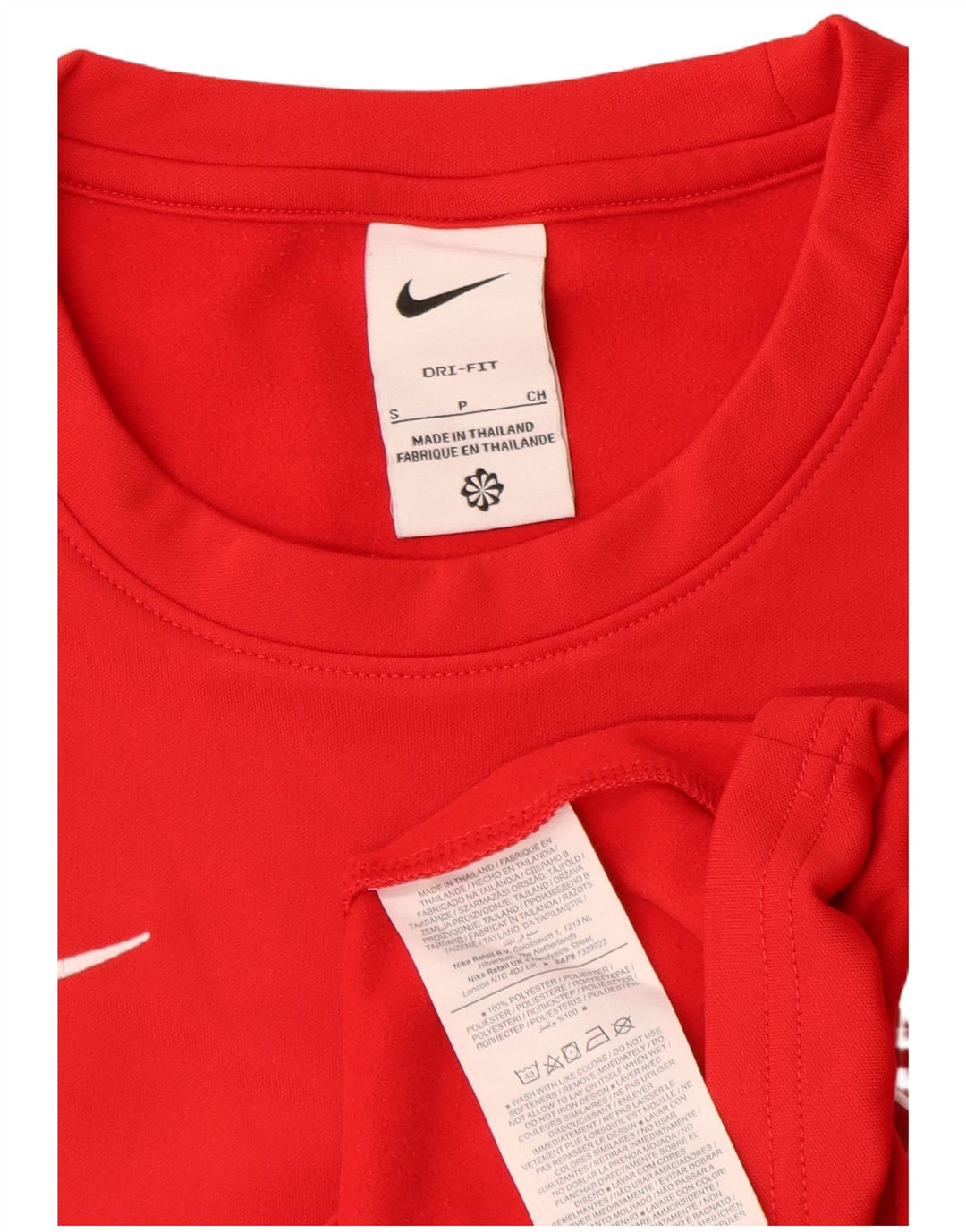 Nike Męskie Washington F.C. Top z długim rękawem, mały, czerwony, poliester