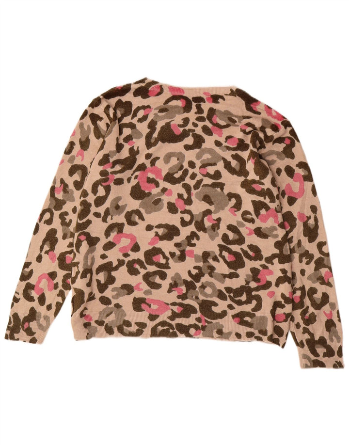 Marks & Spencer Damski sweter z dekoltem w łódkę, UK 16, duży, beżowy