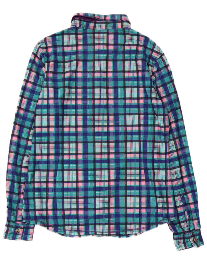 Damska koszula flanelowa BRUGI UK 14, duża niebieska krata