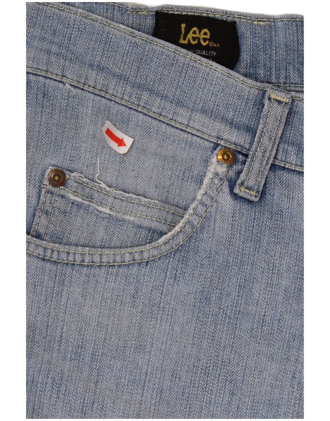 LEE Mens Brooklyn Straight Jeans W34 L29 Blue Cotton