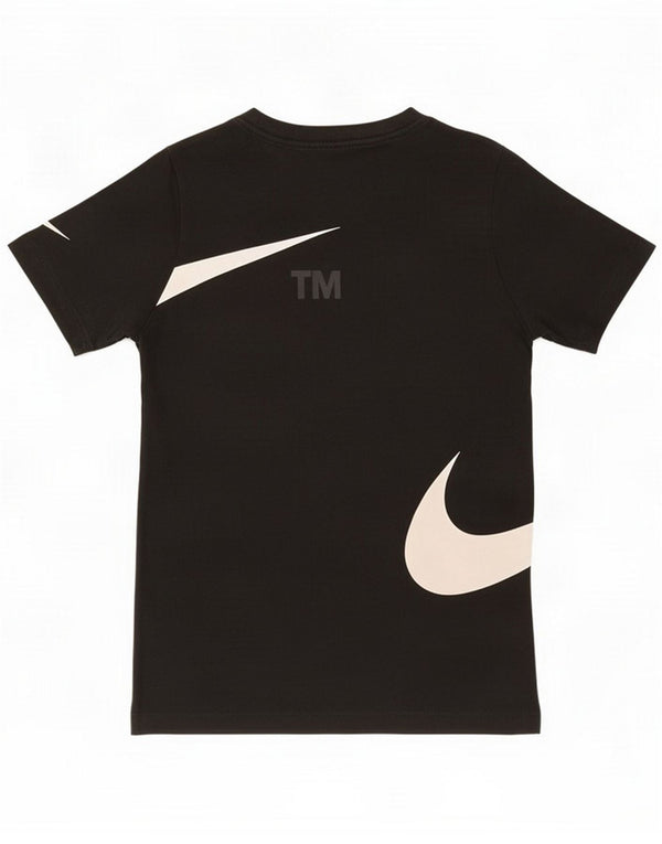 Nike Boys Graphic T-Shirt Top 10-11 Years Medium Black Cotton