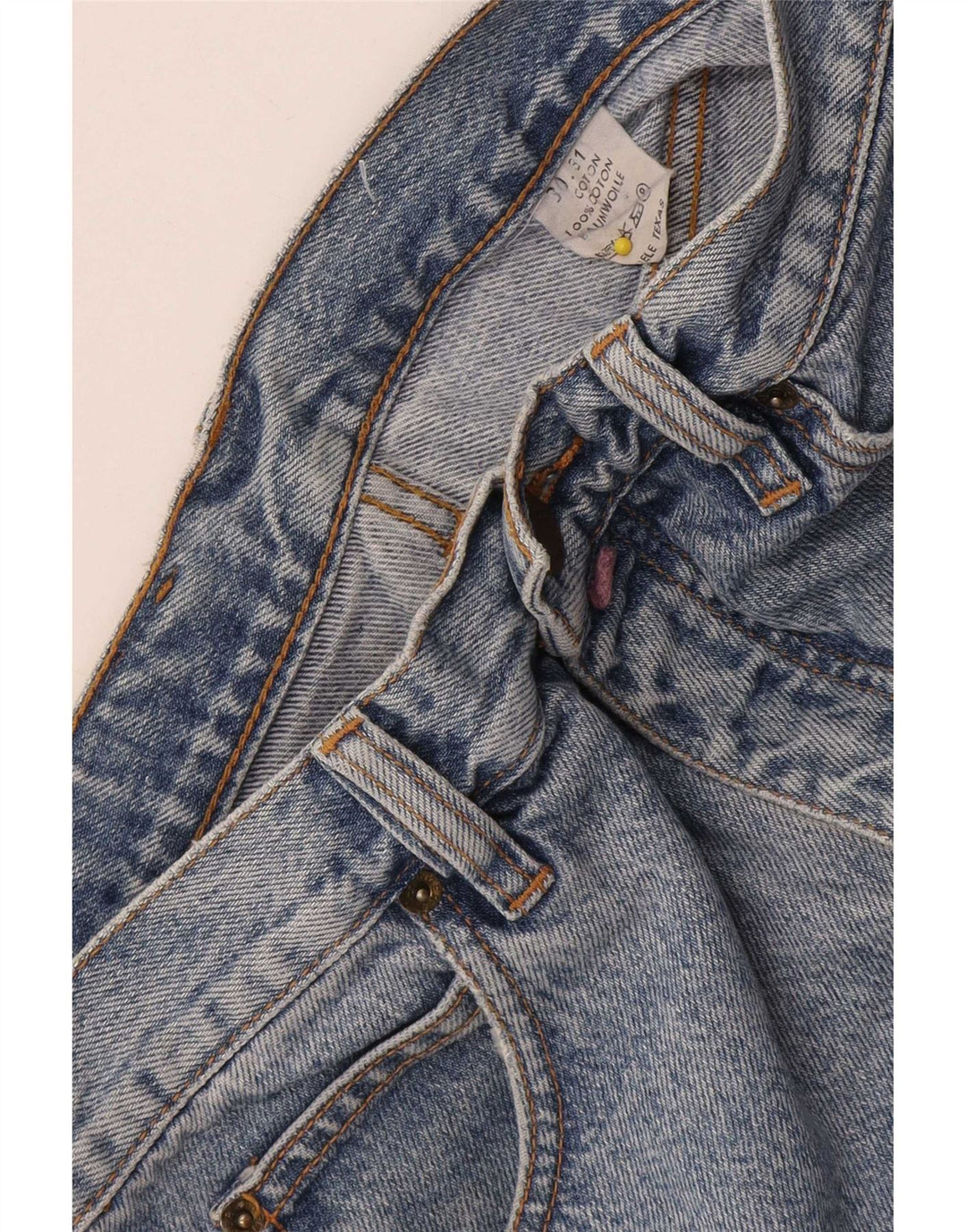 Męskie spodenki jeansowe Vintage W30 Średnioniebieskie bawełniane