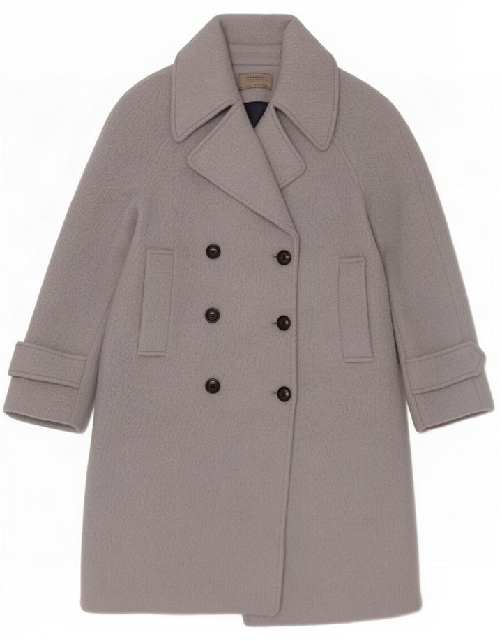 Dwurzędowy płaszcz damski Zara UK 10 Small Blue
