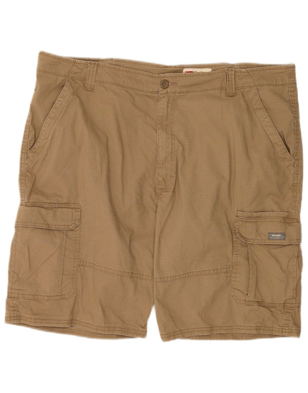 Męskie spodenki cargo Wrangler o swobodnym kroju W42 2XL, beżowa bawełna
