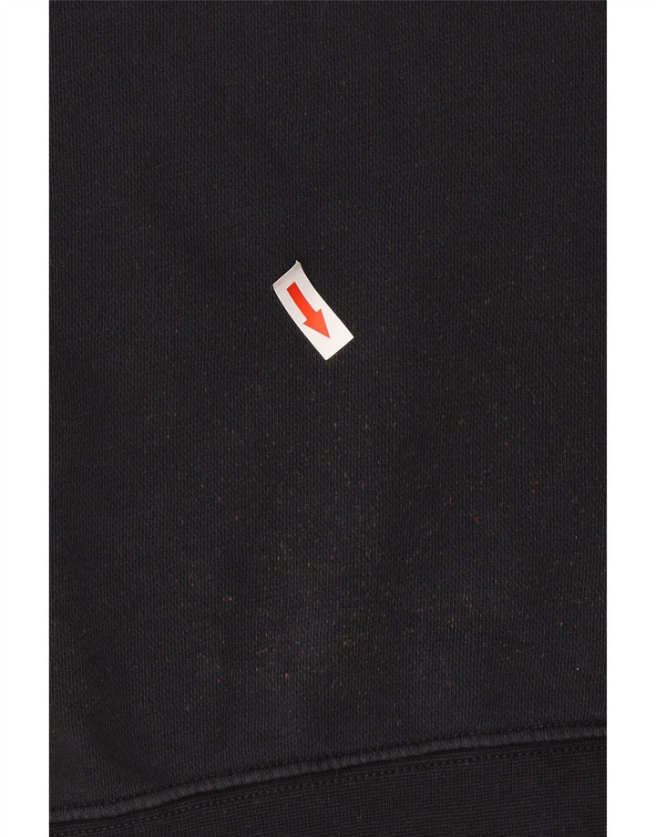 Męski sweter z grafiką Nike, mały, czarny, bawełniany