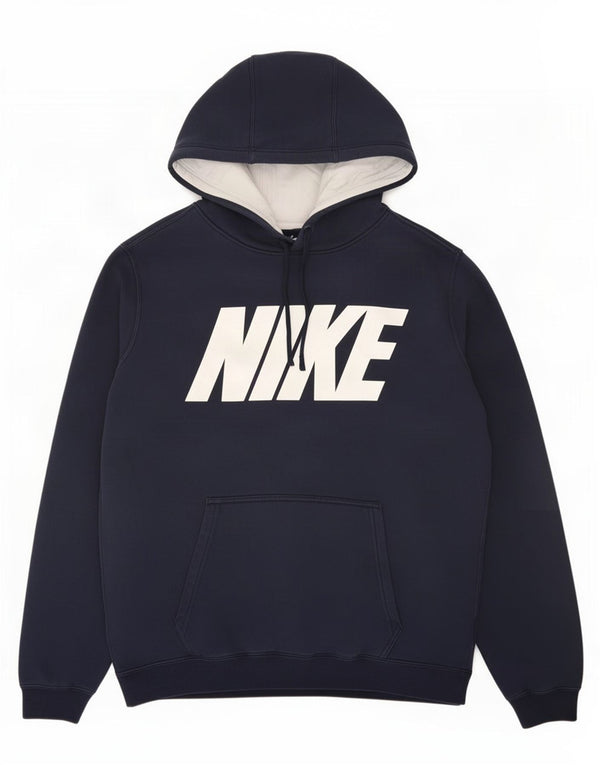 Męski sweter z kapturem Nike Graphic, średni granatowy, bawełniany