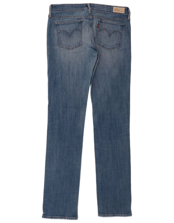 Damskie jeansy Levi's Slight Curve Straight US 8 Medium W29 L33 Niebieska bawełna