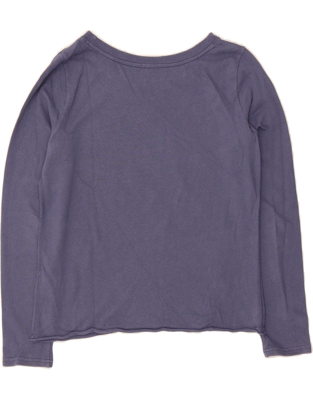 GAP Womens Graphic Top Long Sleeve UK 10 Small Navy Blue Cotton Vintage Gap and Second-Hand Gap from Messina Hembry 