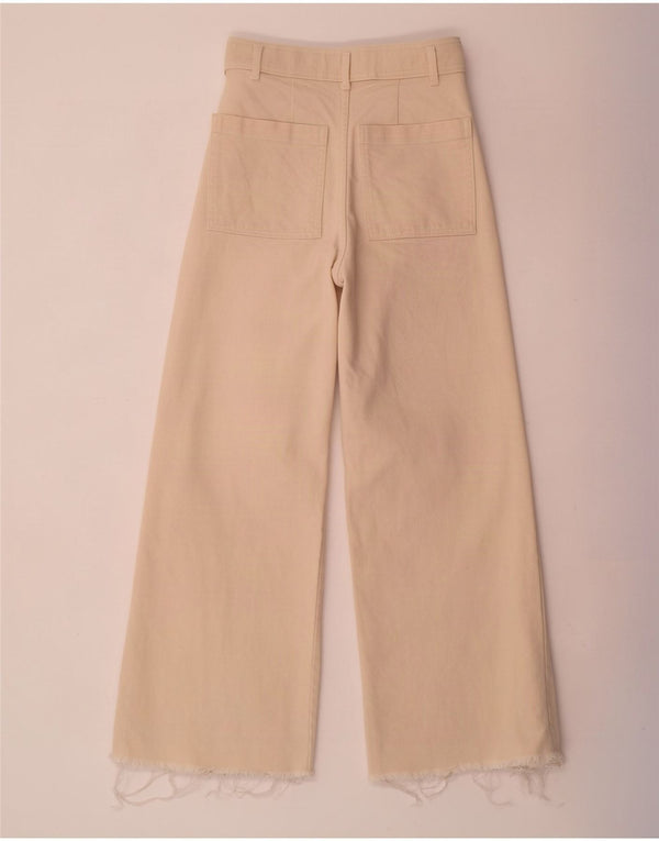 Dżinsy Zara Damskie The Marine Loose Fit Straight EU 34 2XS W24 L27 Beżowe