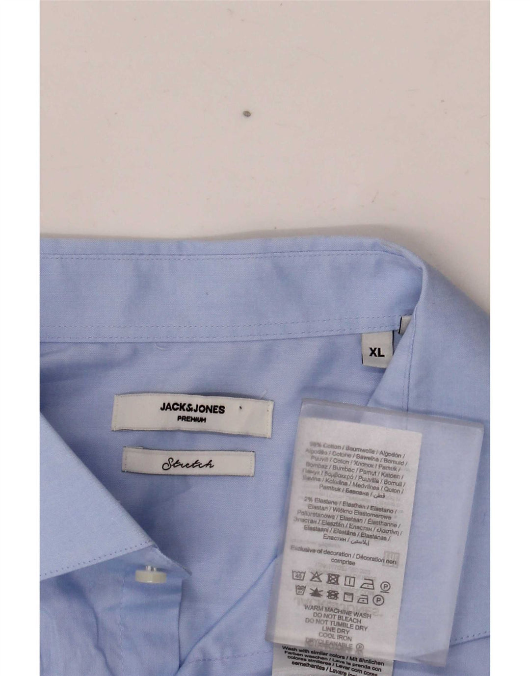 Koszula męska Jack & Jones XL, niebieska, bawełniana