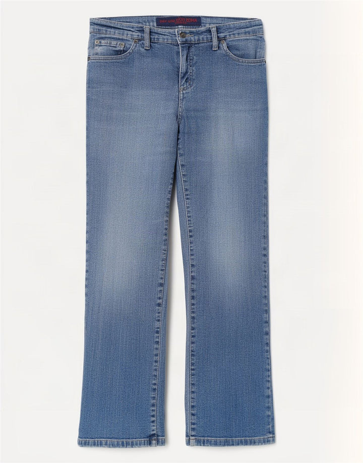 Jeansy Marks & Spencer Damskie Per Una Bootcut UK 12 Medium W30 L29 Niebieskie