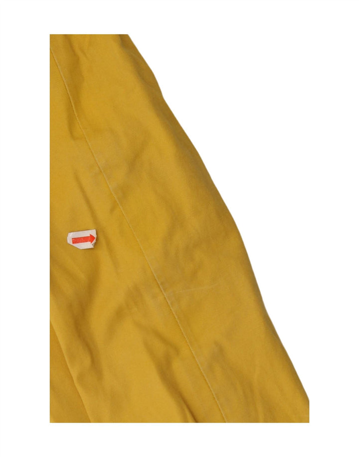 Damska kurtka przeciwdeszczowa z kapturem JOULES UK 8, mała, żółta, bawełniana