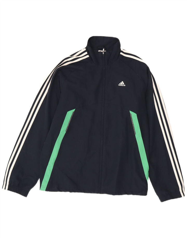 Adidas Męska bluza dresowa Top Jacket UK 38/40 Średni granatowy kolor blokowy