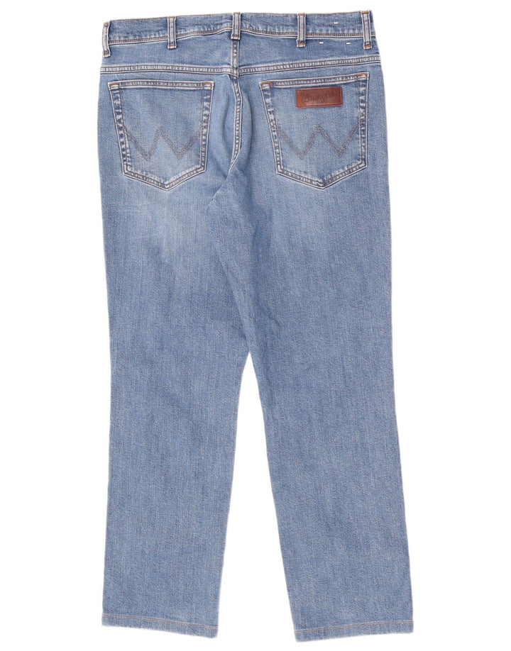 Męskie jeansy Wrangler Texas Slim W35 L29 Niebieskie bawełniane