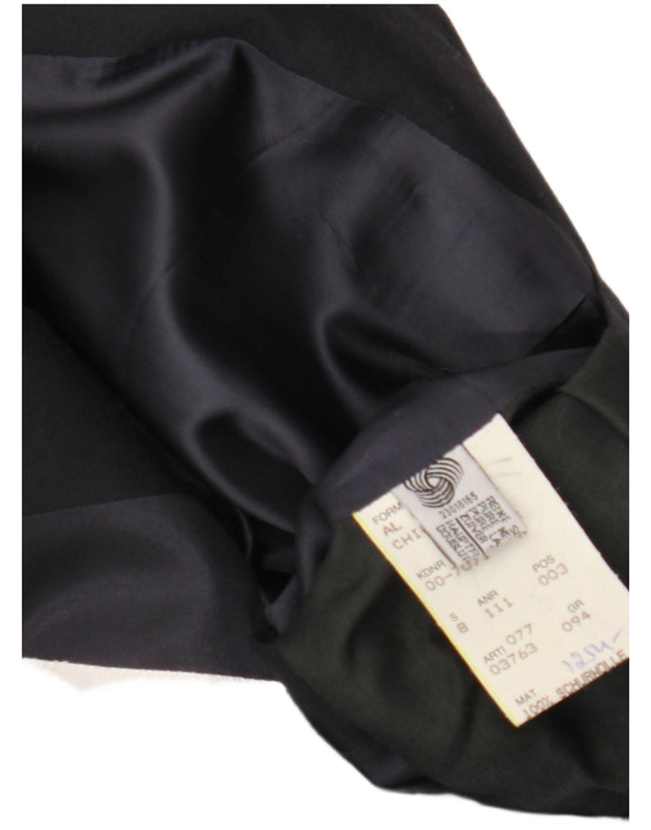 Męska marynarka dwurzędowa Hugo Boss UK 40, duża czarna wełna