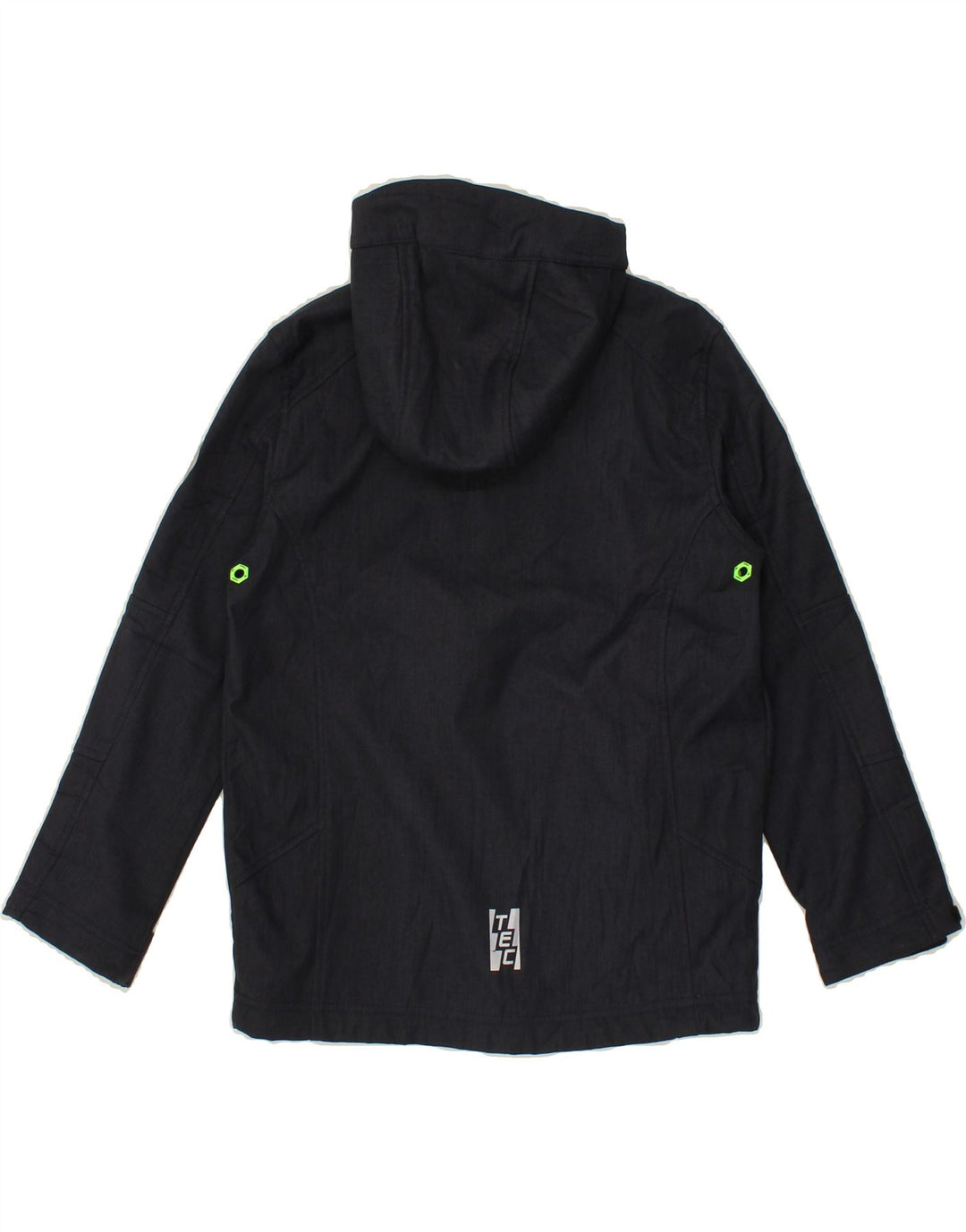 KILLTEC Boys Hooded Windbreaker Jacket 7-8 Years Navy Blue Polyester Vintage Killtec and Second-Hand Killtec from Messina Hembry 
