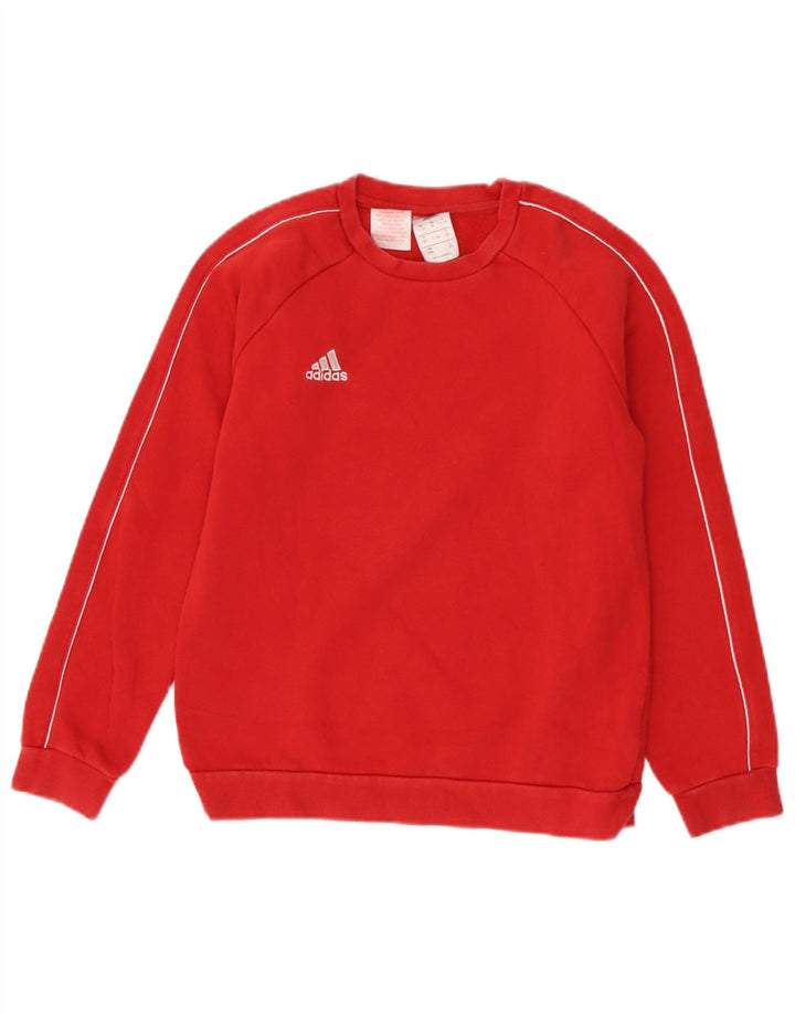 Adidas Chłopięca Bluza Sweter 11-12 Lat Czerwona Bawełna
