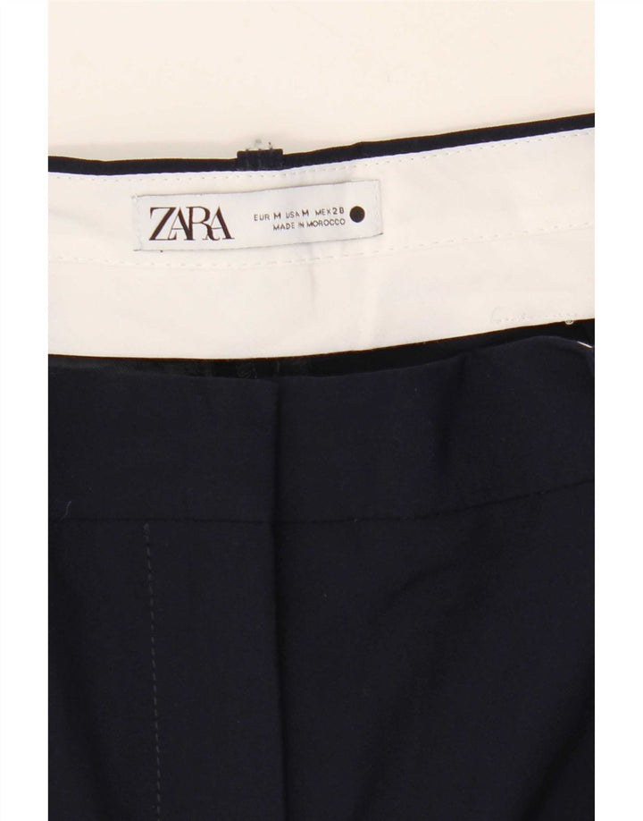 Spodnie damskie Zara Pegged Chino Medium W30 L26 Granatowe