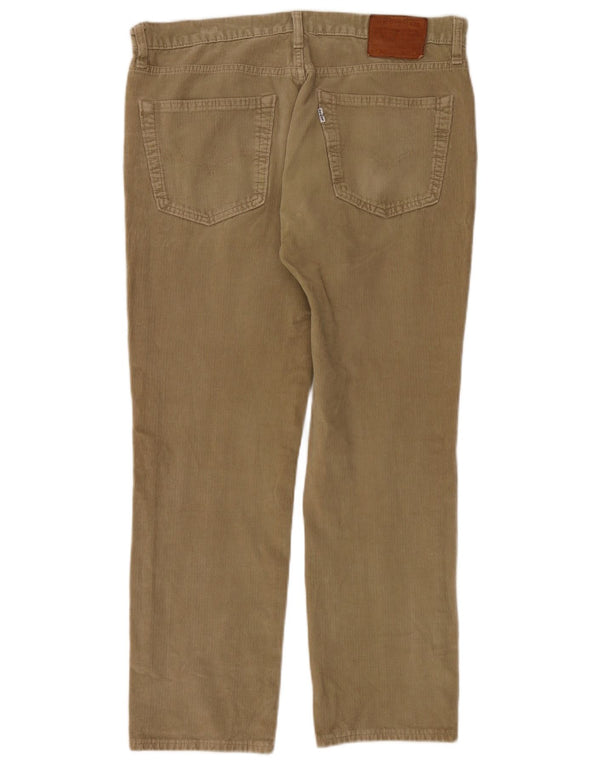 Męskie spodnie sztruksowe Levi's 511 Slim W36 L30 Bawełna khaki