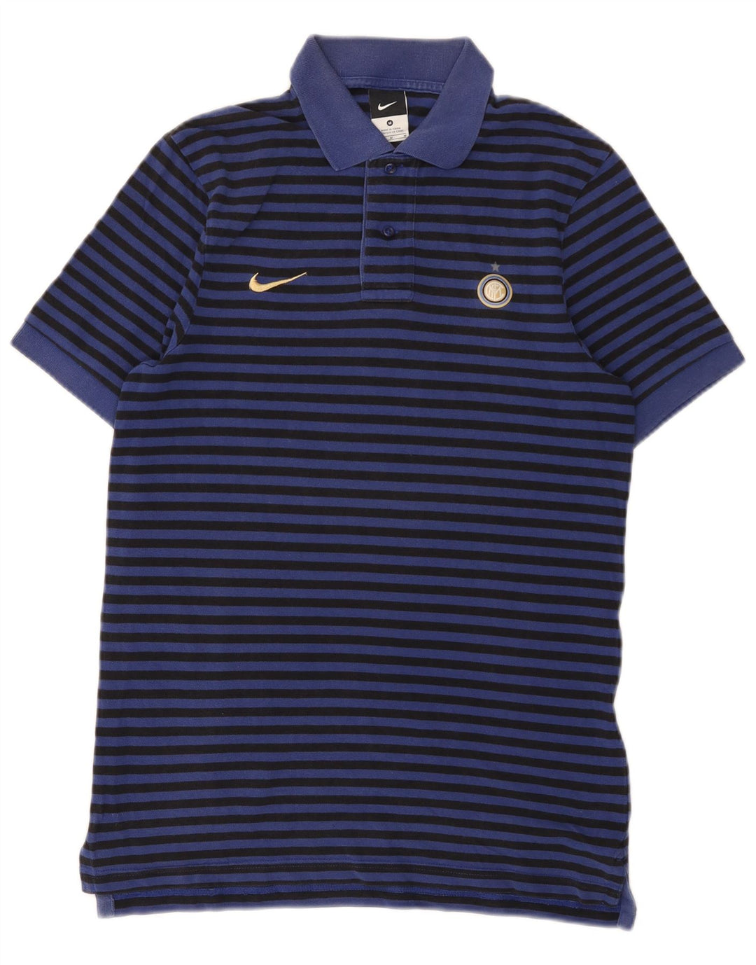 Męska koszulka polo Nike Inter Mediolan, średnia, bawełniana w granatowe paski
