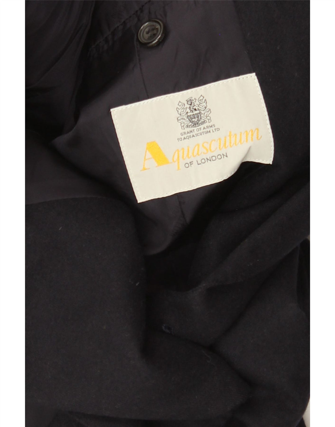 Męska marynarka dwurzędowa Aquascutum UK 36, mała granatowa