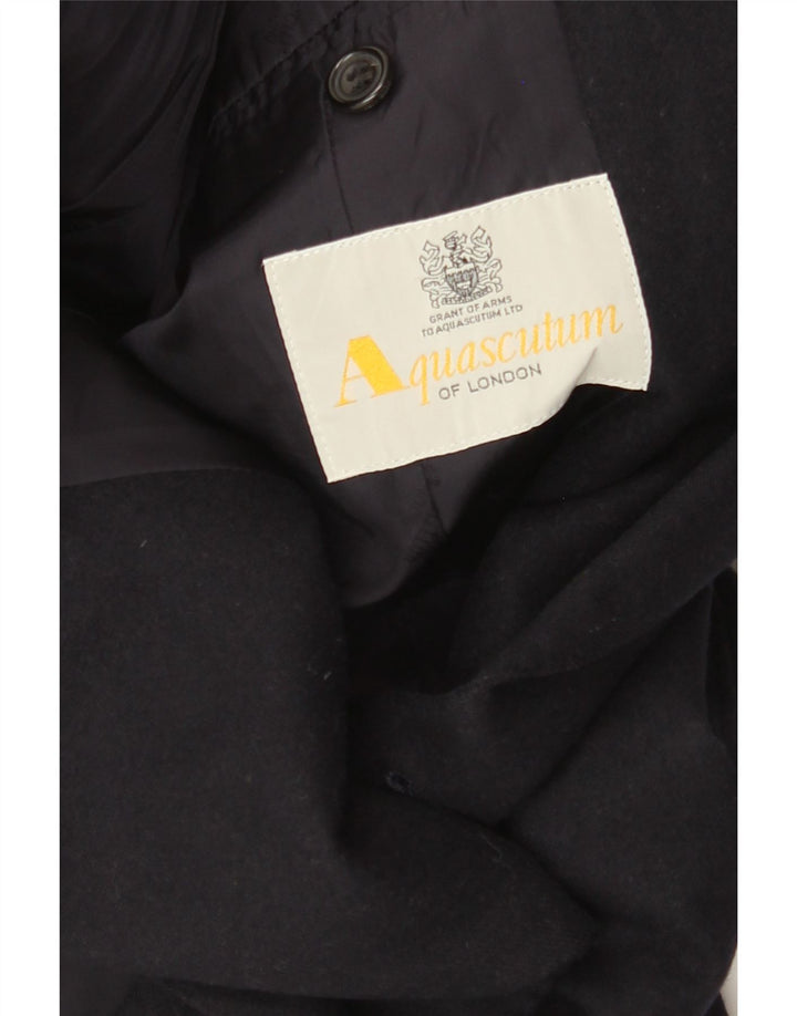 Męska marynarka dwurzędowa Aquascutum UK 36, mała granatowa