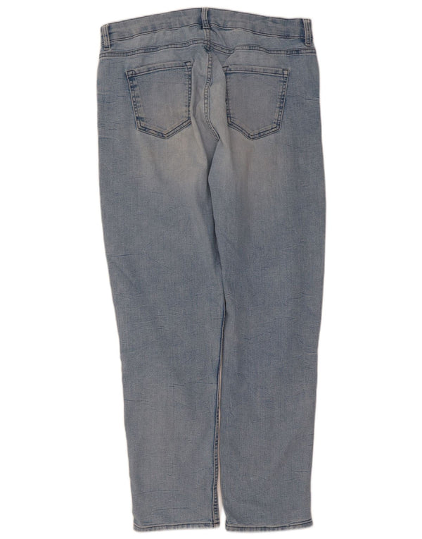 Marks & Spencer Damskie jeansy slim UK 14 Large W34 L30 Niebieskie bawełniane