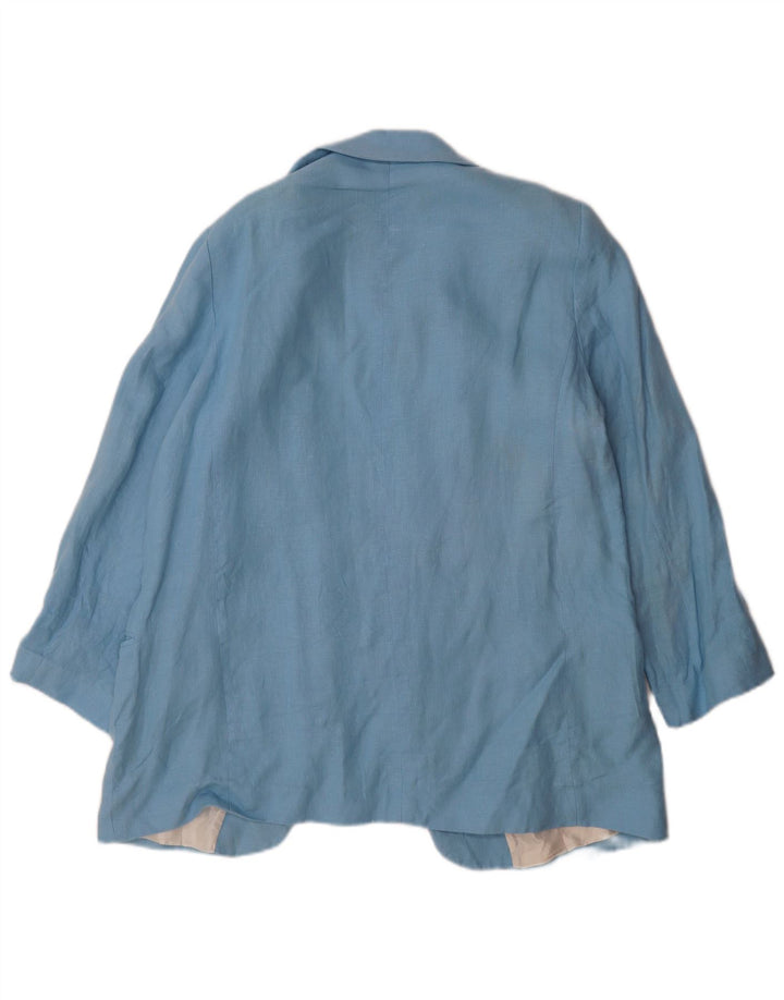 Kurtka damska Zara Open Blazer UK 18 XL niebieska