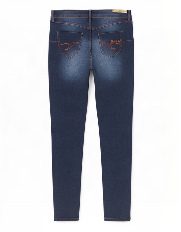 Damskie jeansy Jegging Desigual W34 L32 Granatowe, bawełniane
