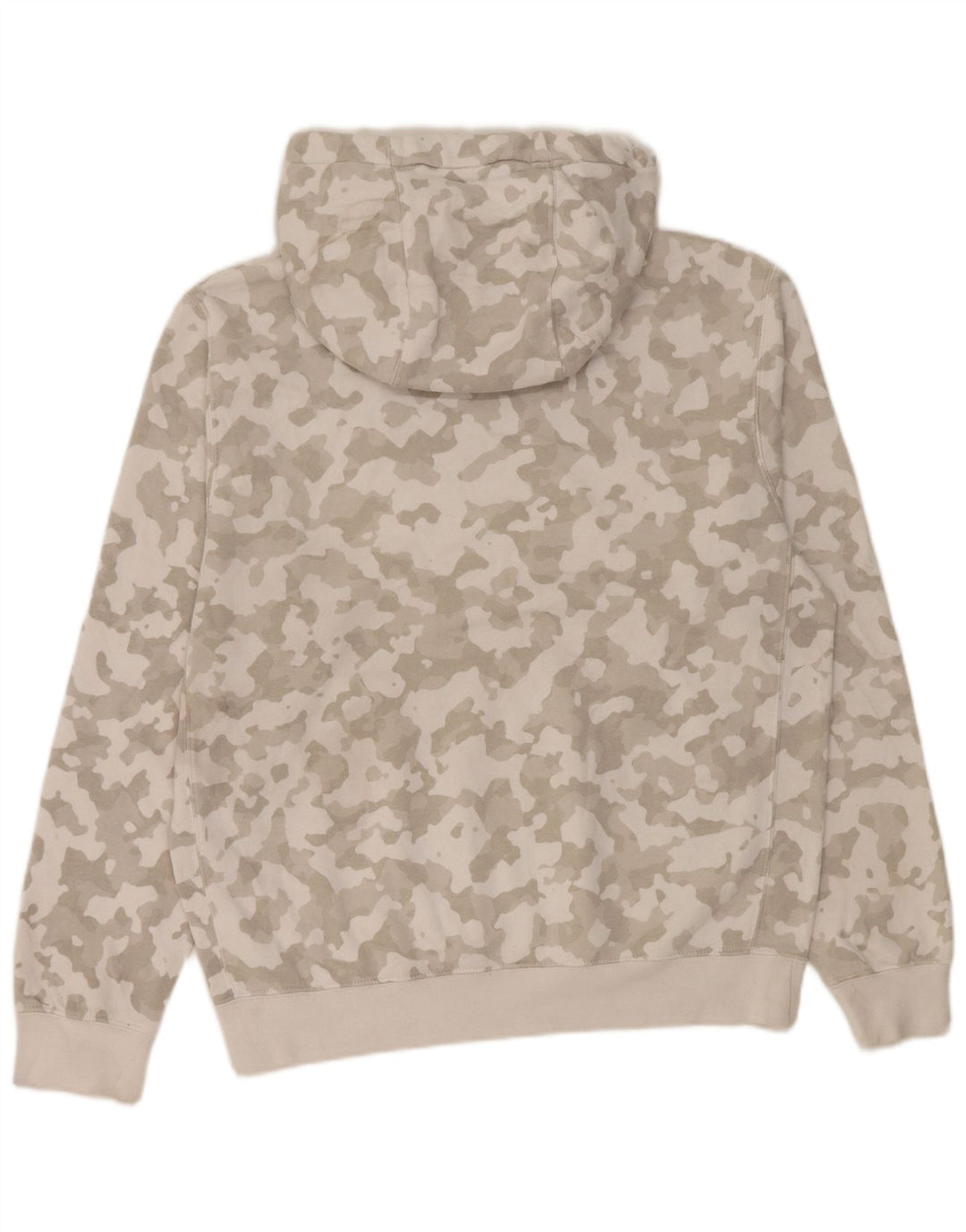 Męski sweter z kapturem Nike, mały, szary, bawełniany kamuflaż