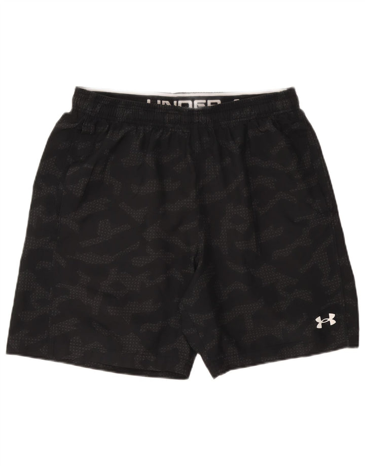 Męskie spodenki sportowe UNDER ARMOUR, duże, czarne, geometryczne