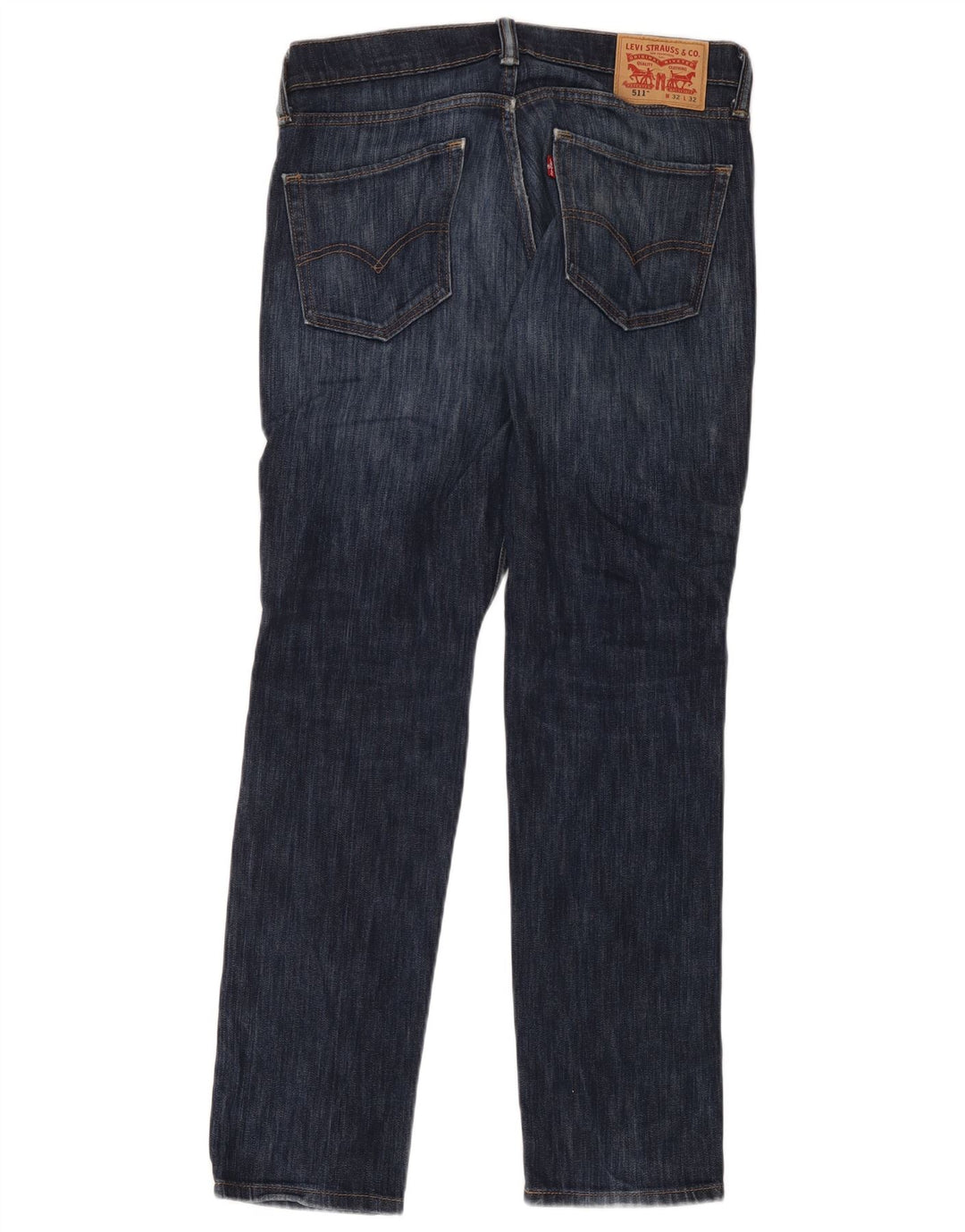Męskie jeansy Levi's 511 Slim W32 L32 Granatowa bawełna
