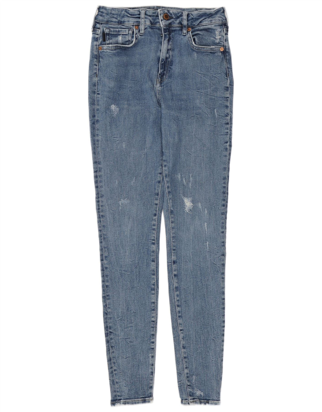 Damskie jeansy rurkowe Superdry w trudnej sytuacji W30 L29 niebieskie