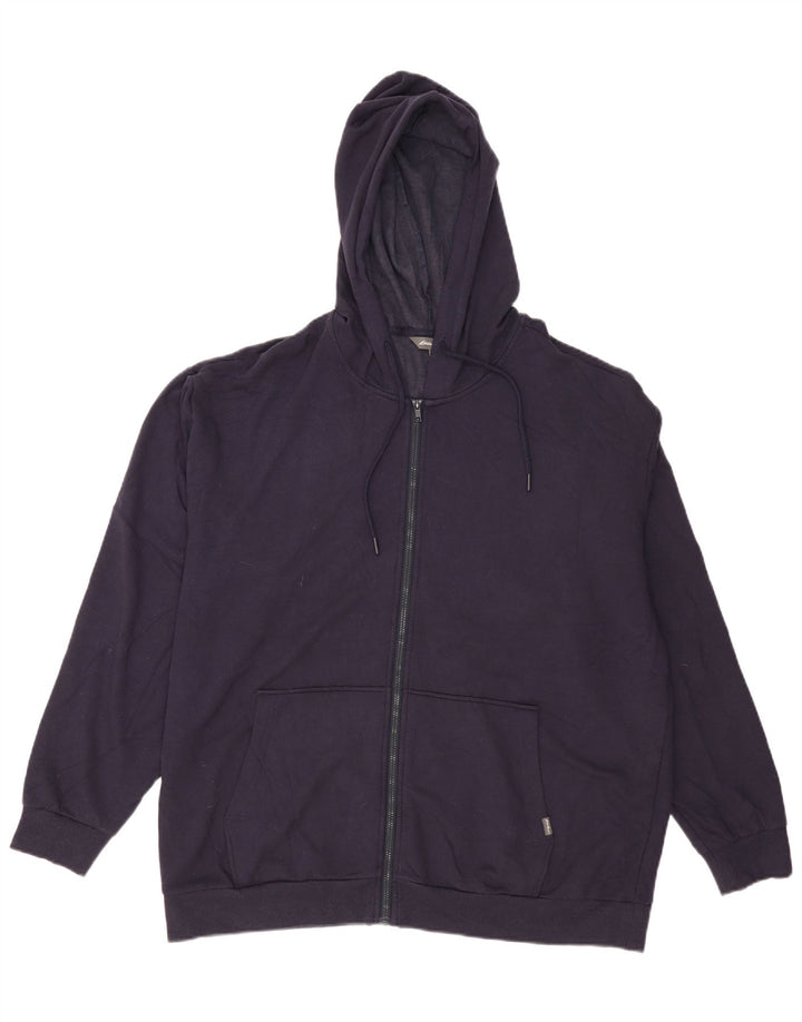 Męski sweter z kapturem i zamkiem Eddie Bauer XL, granatowa wiskoza