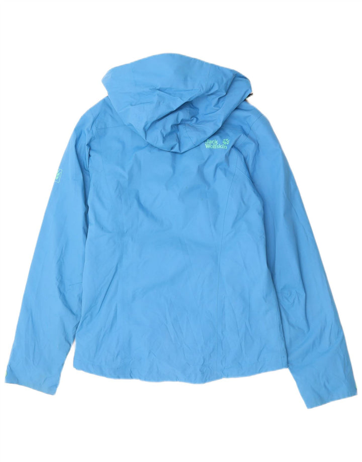 Damska kurtka wiatrówka z kapturem JACK WOLFSKIN UK 8 Small Blue Polyamide