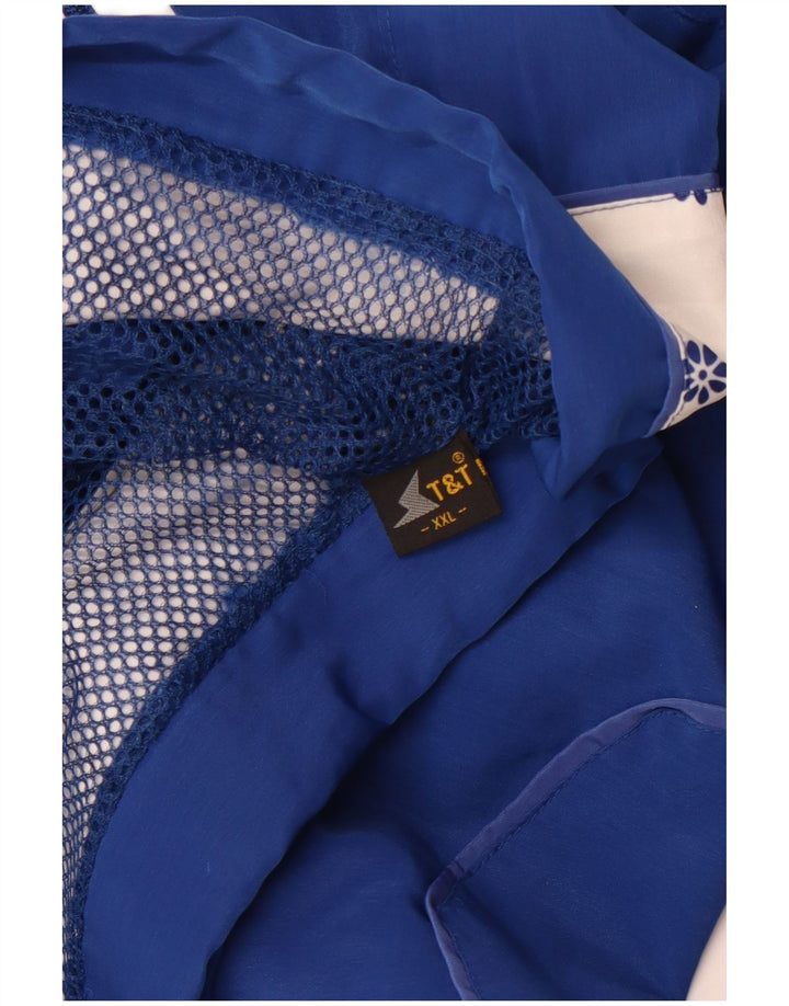 Damska kurtka dresowa VINTAGE 2XL w kolorze niebieskim, retro