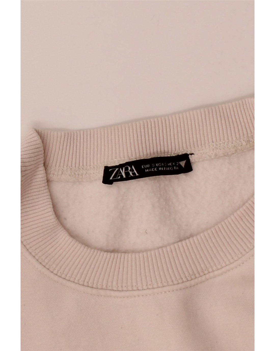 ZARA Womens Oversized Sweatshirt Jumper UK 10 Small Pink Vintage Zara and Second-Hand Zara from Messina Hembry 