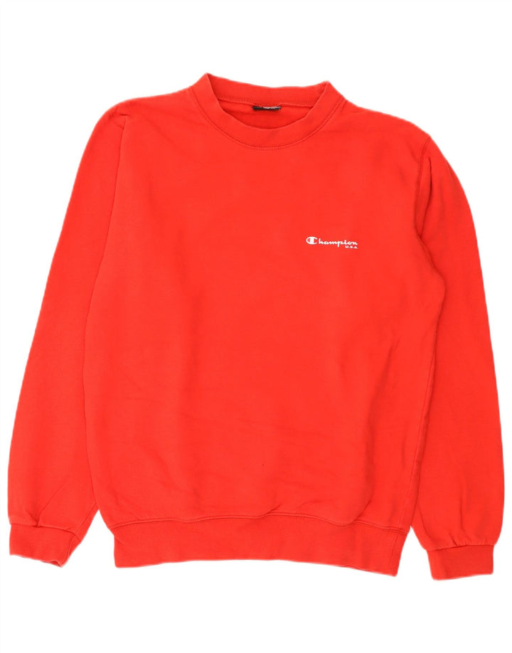 Męska bluza Champion, bluza męska, średnia czerwona, bawełniana