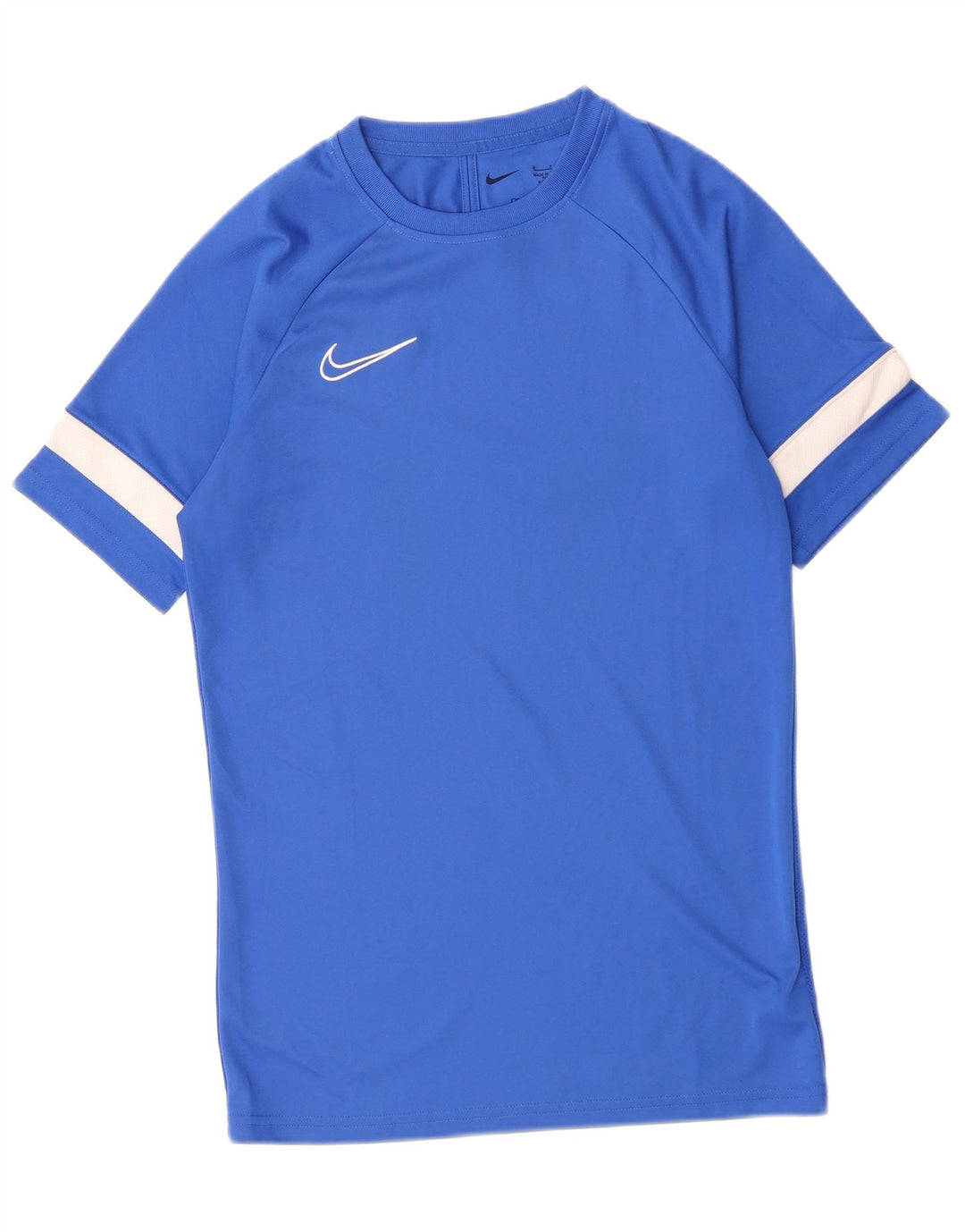 Męski T-shirt NIKE Dri Fit, mały, niebieski, poliestrowy blok kolorów