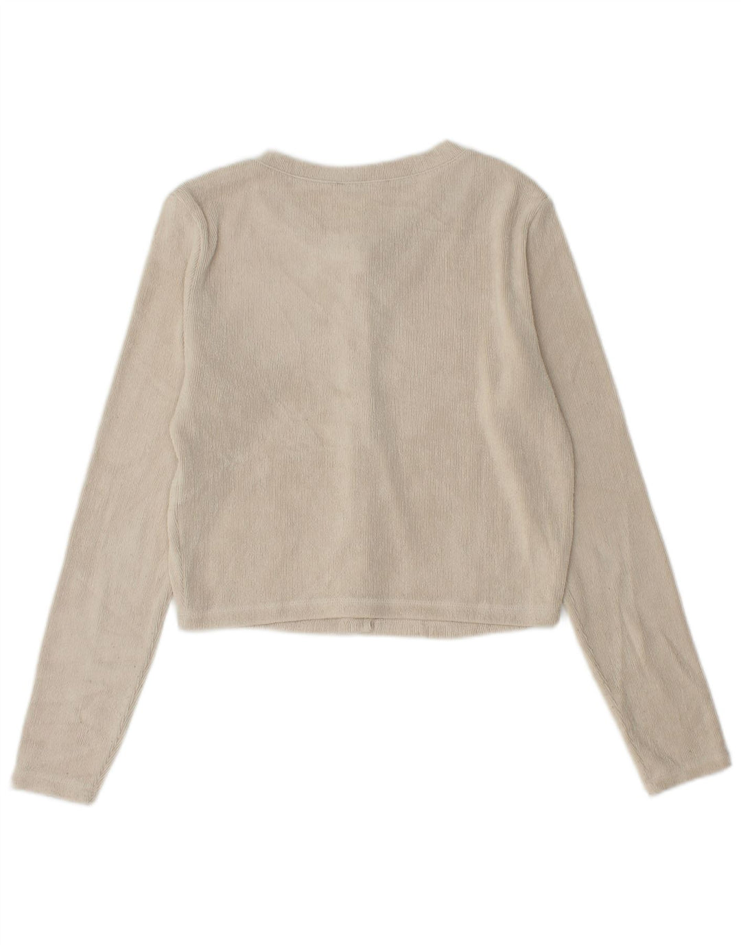 Sweter damski Zara Crop Cardigan UK 12 średni beż