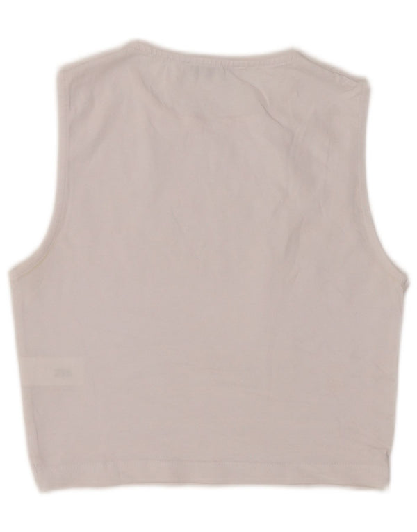Damski krótki top Zara UK 4 XS, biała bawełna