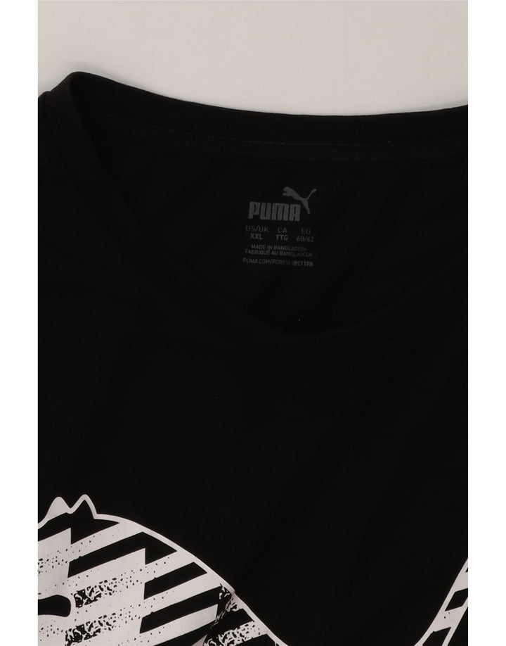 Męska koszulka z grafiką Puma Top 2XL w kolorze czarnym