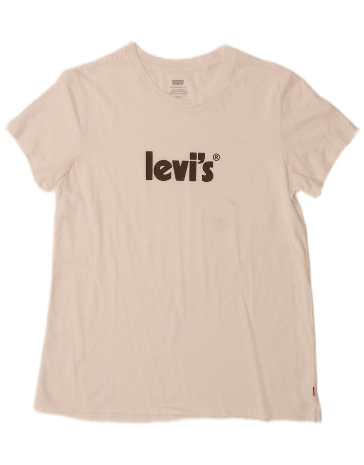 Damska koszulka z grafiką LEVI'S Top UK 12 Medium White