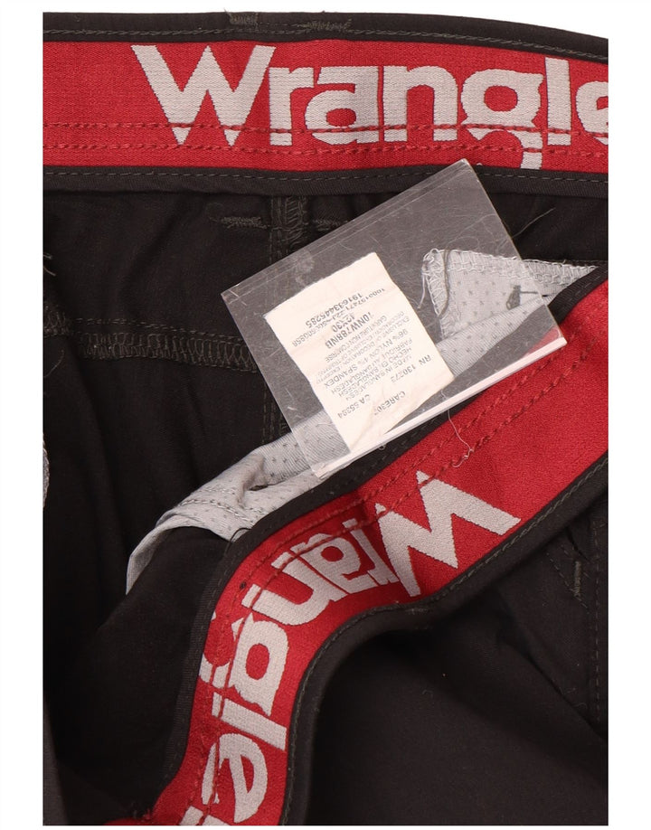 Damskie spodnie cargo WRANGLER W42 L30 z czarnego nylonu