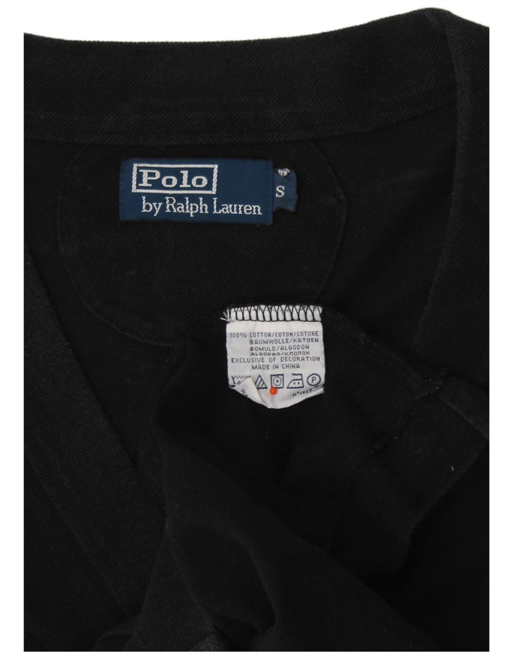 POLO RALPH LAUREN Męski sweter rozpinany, mały, czarny, bawełniany