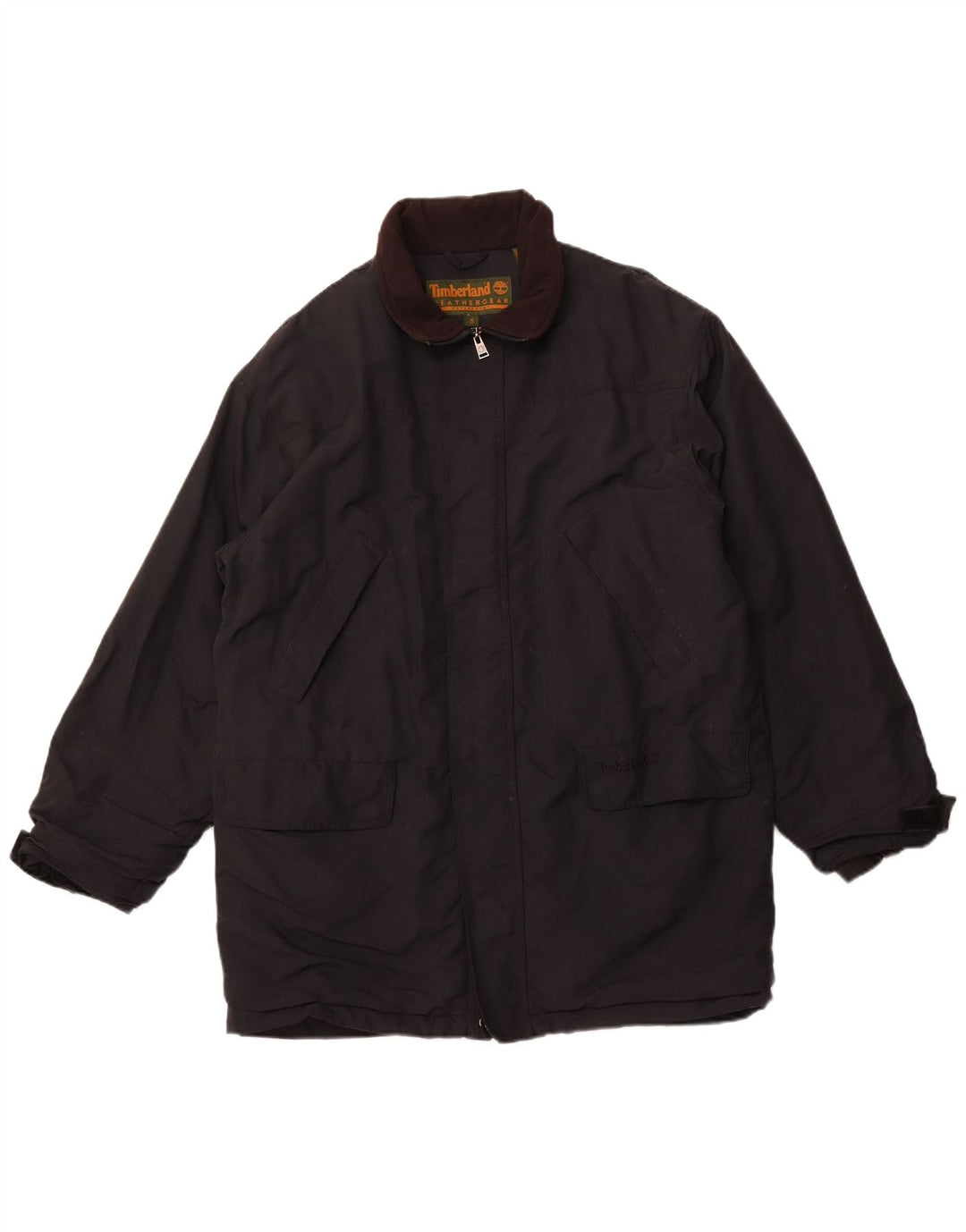Męska kurtka wiatrówka TIMBERLAND o luźnym kroju UK 36, mały czarny nylon