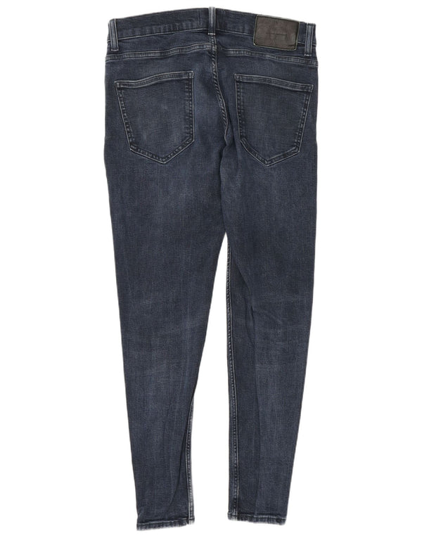 Jeansy męskie Zara Skinny EU 42 Large W32 L29 Granatowa bawełna